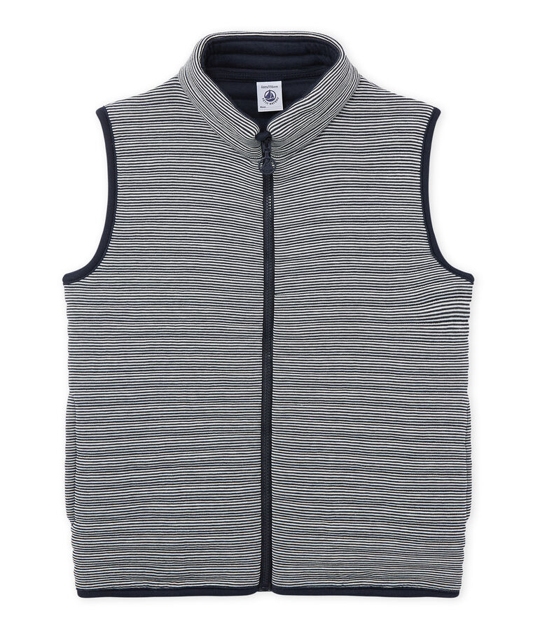 Doudoune sans manches gar&ccedil;on blau/weiss