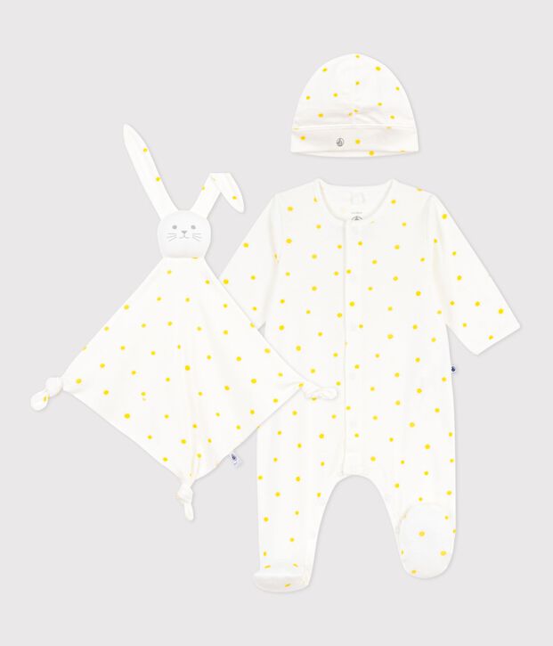 Newborn-Geschenkset aus Baumwolle mit Sonnenmotiv vielfarbig