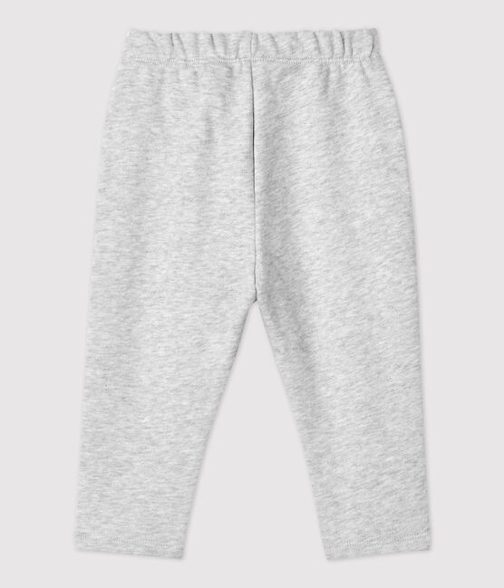 Baby-Hose aus Bio-Molton. grau BELUGA CHINE