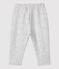 Baby-Hose aus Bio-Molton. grau BELUGA CHINE