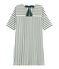 Kurzärmliges Kleid für Damen beige COQUILLE/grün SOUSBOIS