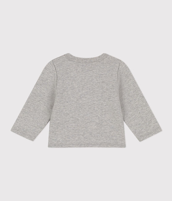 Baby-Cardigan aus Molton grau CHATON CHINE