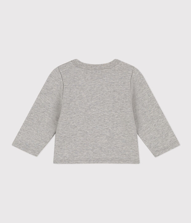 Baby-Cardigan aus Molton grau