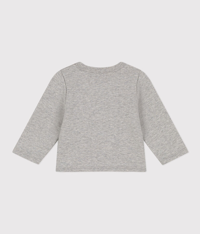 Baby-Cardigan aus Molton grau
