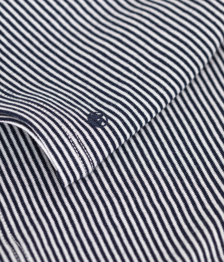 Baby-Bluse mit Kragen aus Baumwolle blau SMOKING/weiss MARSHMALLOW