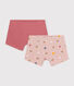 2er-Set Kinder-Shortys aus Baumwolle mit Herzmotiv