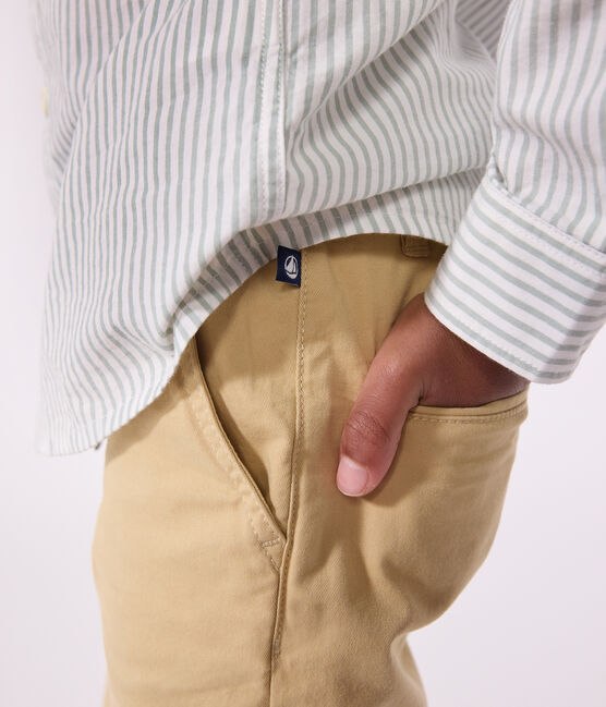Kinder-Hose aus Chino für Jungen beige FACILE