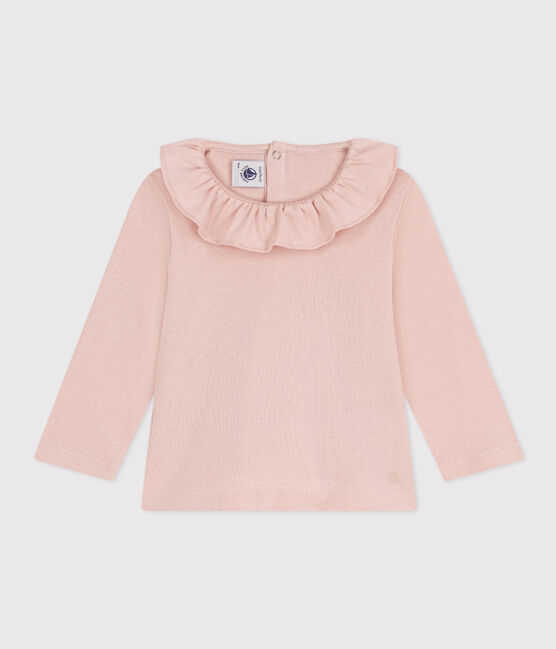 Langärmelige Babybluse aus Baumwolle rosa SALINE
