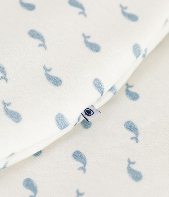 Baby-Schlafsack aus Nicki mit Walmotiv TOG-Wert 3 MARSHMALLOW/ ADRIATIC