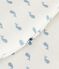 Baby-Schlafsack aus Nicki mit Walmotiv TOG-Wert 3 MARSHMALLOW/ ADRIATIC