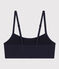 Brassière aus Baumwolle und Elasthan für Damen blau SMOKING