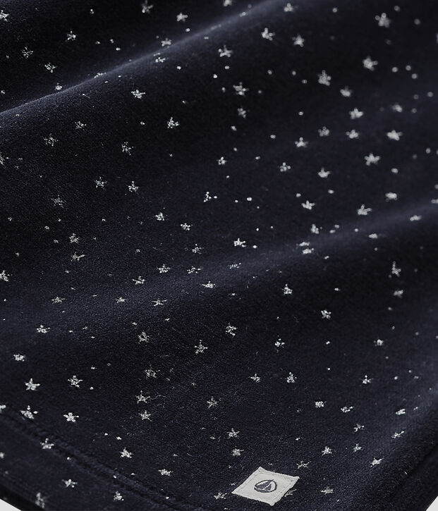 M&auml;dchen-Schlafanzug aus Velours-Frottier blau/grau