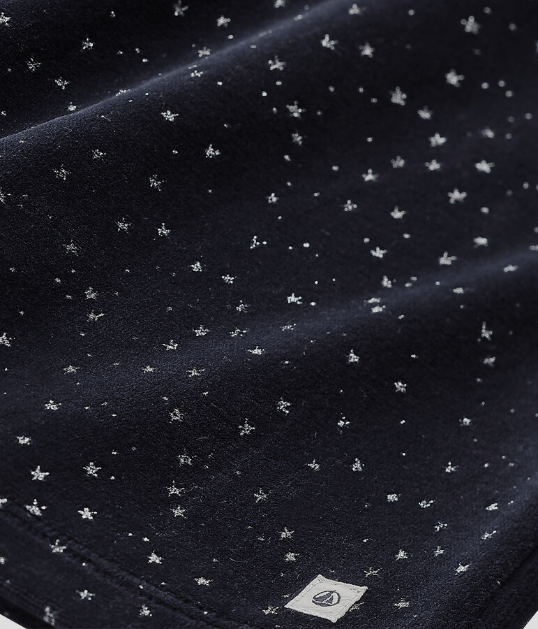 M&auml;dchen-Schlafanzug aus Velours-Frottier blau SMOKING/grau ARGENT