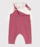 Ensemble salopette et body b&eacute;b&eacute; en coton avec col uni rosa/naturfarben