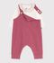 Baby-Strampler und Body aus Baumwolle mit schlichtem Kragen rosa/naturfarben