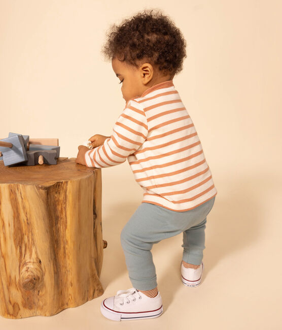Baby-Leggings aus Baumwolle grün PAUL