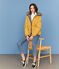 Wendbare Damen-Jacke beige COQUILLE/blau SMOKING/ MULTICO