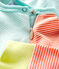 Strampler ohne Fuß aus Rippstrick orange CORAL/weiss MARSHMALLOW