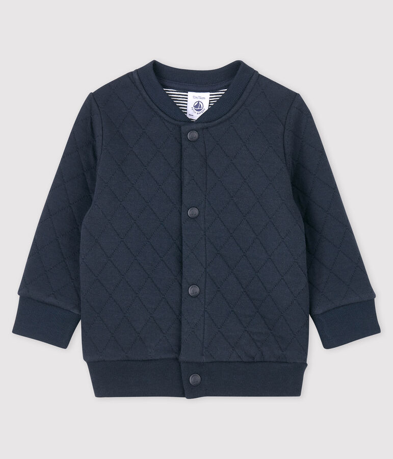 Baby-Cardigan aus Doppeljersey. blau SMOKING