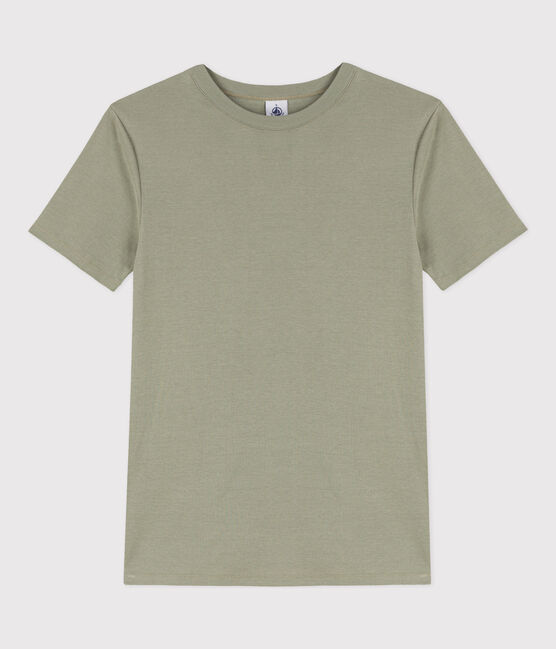 T-Shirt L’ICONIQUE aus Baumwolle mit rundem Ausschnitt für Damen grün MARECAGE