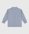 Kinder-Jacke aus Baumwolle mit Streifen blau/weiss