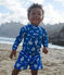 Baby-Badeshorts mit Strandmotiven blau PORCELANA/ MARSHMALLOW