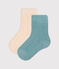 2er-Set einfarbige Babysocken aus Baumwolljersey variante 1