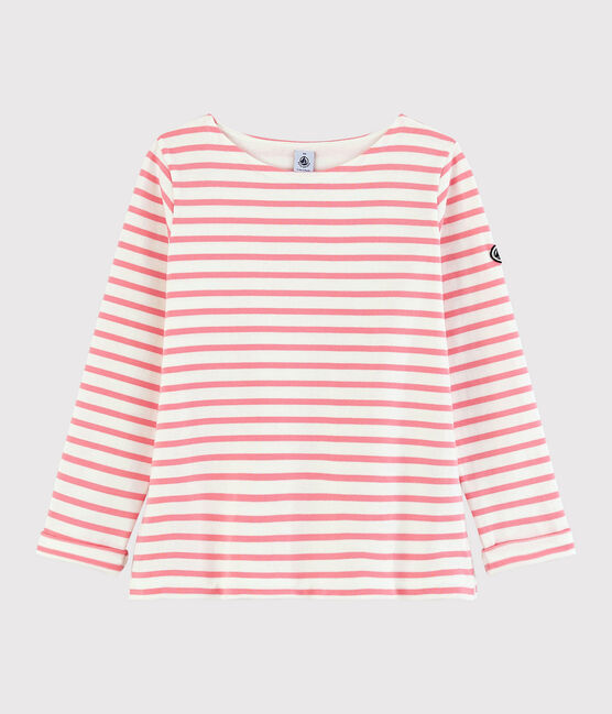 Matrosenshirt für Damen weiss MARSHMALLOW/rosa GRETEL