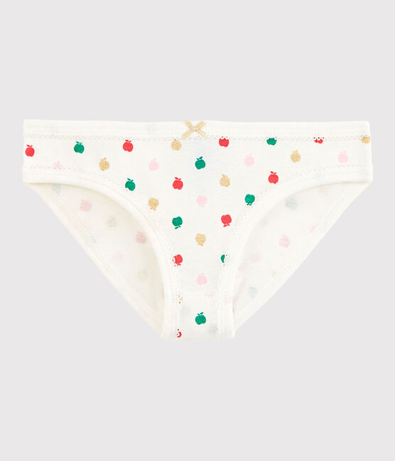 Baumwollhöschen für kleine Mädchen weiss MARSHMALLOW/weiss MULTICO