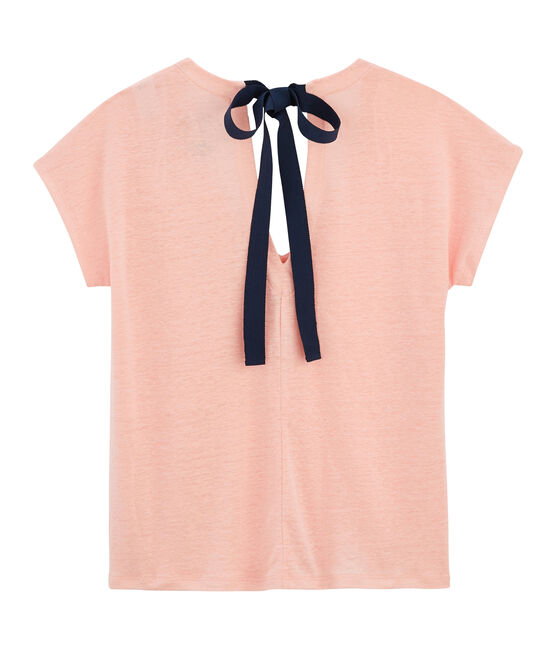 T-Shirt aus Leinen, Damen rosa PATIENCE