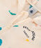 Baby-Windjacke aus recyceltem Polyester mit UV-Schutz weiss AVALANCHE/ MULTICO