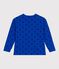 Langärmeliges Kinder-T-Shirt aus bedruckter Baumwolle blau OLYMPIC+SOIR