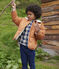 Kurze Jacke mit Innenfutter aus Sherpa für Kinder Jungen/Mädchen braun ECUREUIL