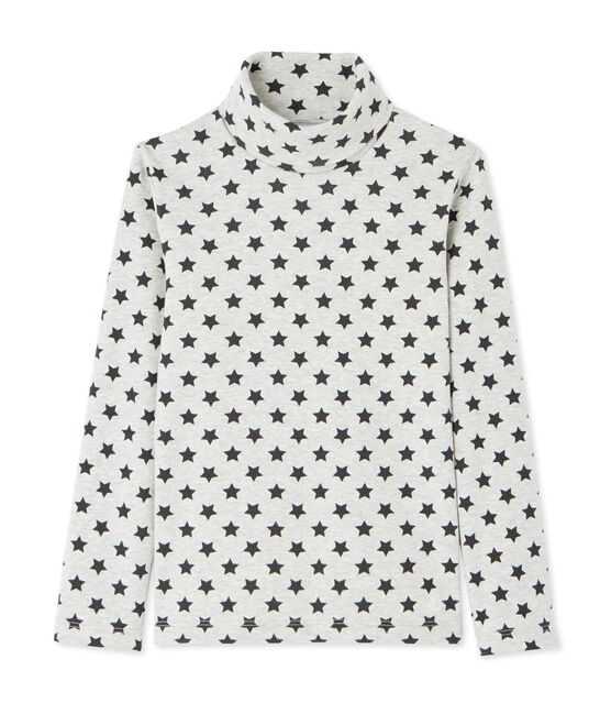 Mit Sternen bedruckter Jungen-Unterziehpullover grau BELUGA/grau MAKI