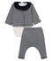 3-Teiliges gestreiftes baby-set für mädchen variante 1
