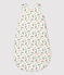 Baby-Schlafsack aus Bio-Baumwolle mit Blumenmuster weiss MARSHMALLOW/weiss MULTICO