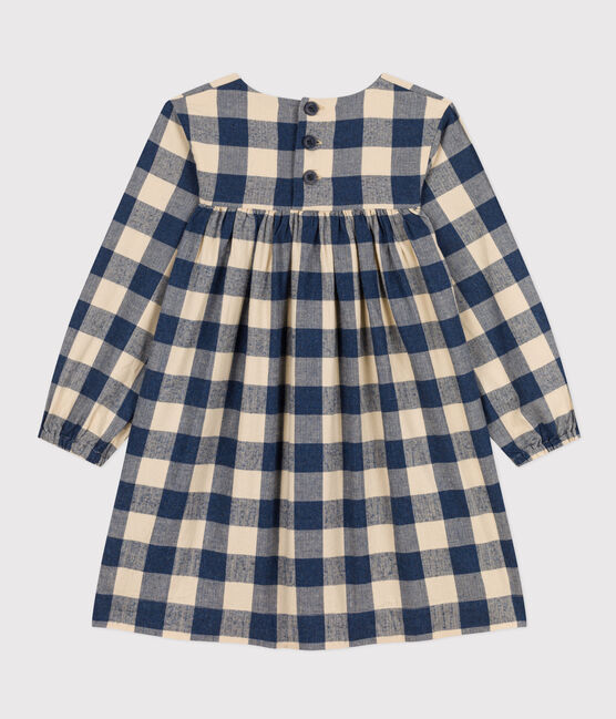 Kinderkleid aus Baumwoll-Flanell mit Karomuster für Mädchen INCOGNITO/ AVALANCHE