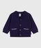 Einfarbige Baby- Cardigan aus Baumwolle mit Kn&ouml;pfen SOIR