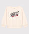 Bedrucktes Kinder-Sweatshirt aus Molton naturfarben AVALANCHE