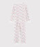 Overall mit Blumenmuster aus Frottee für Mädchen weiss MARSHMALLOW/weiss MULTICO