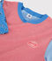 T-Shirt L’ICONIQUE mit rundem Ausschnitt aus Bio-Baumwolle für Damen rot PEPS/weiss MULTICO