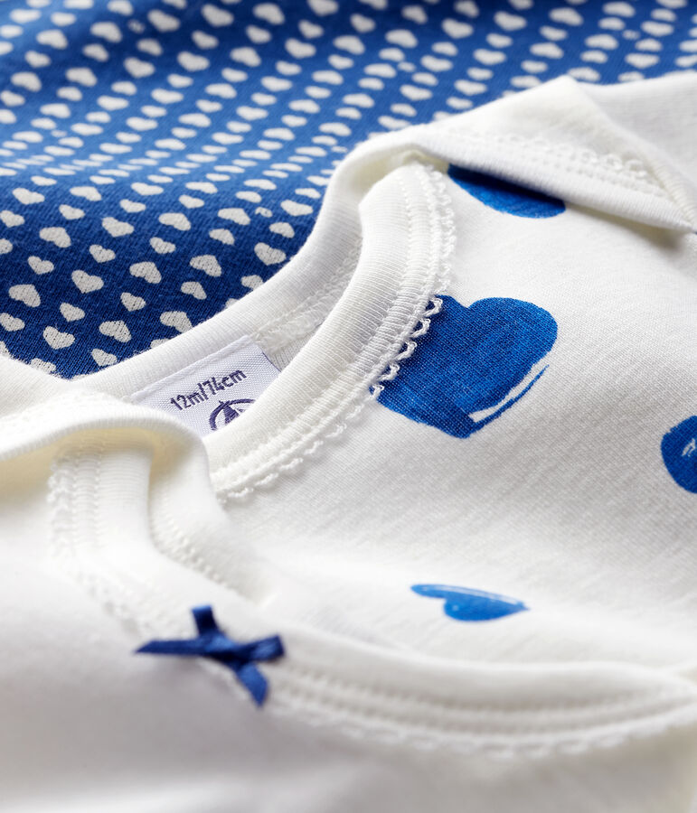 3er-Set kurz&auml;rmelige Baby-Bodys f&uuml;r M&auml;dchen vielfarbig