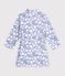 Kinder-Bademantel aus gemustertem Fleece blau/vielfarbig