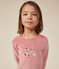 Kinder-Pyjama aus einfarbigem Nicki rosa ROSEWOOD