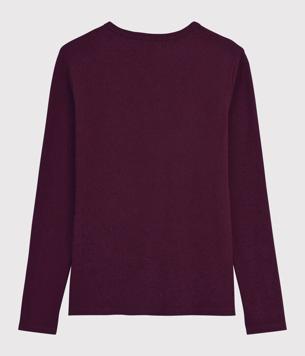 Damen-T-Shirt mit V-Ausschnitt rot