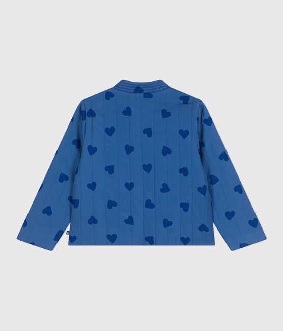Kinder-Jacke aus Baumwolle mit Herzmotiv blau ALASKA FONCE/ MEDIEVAL