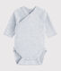 Langärmeliger Baby-Body in Wickelform Mädchen/Jungen
