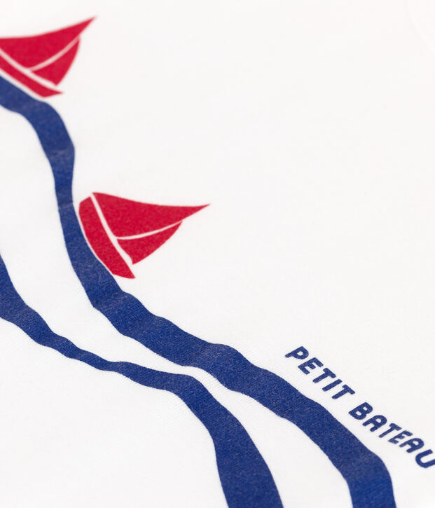 Kurz&auml;rmeliges T-Shirt aus Baumwolle f&uuml;r Kinder weiss/vielfarbig