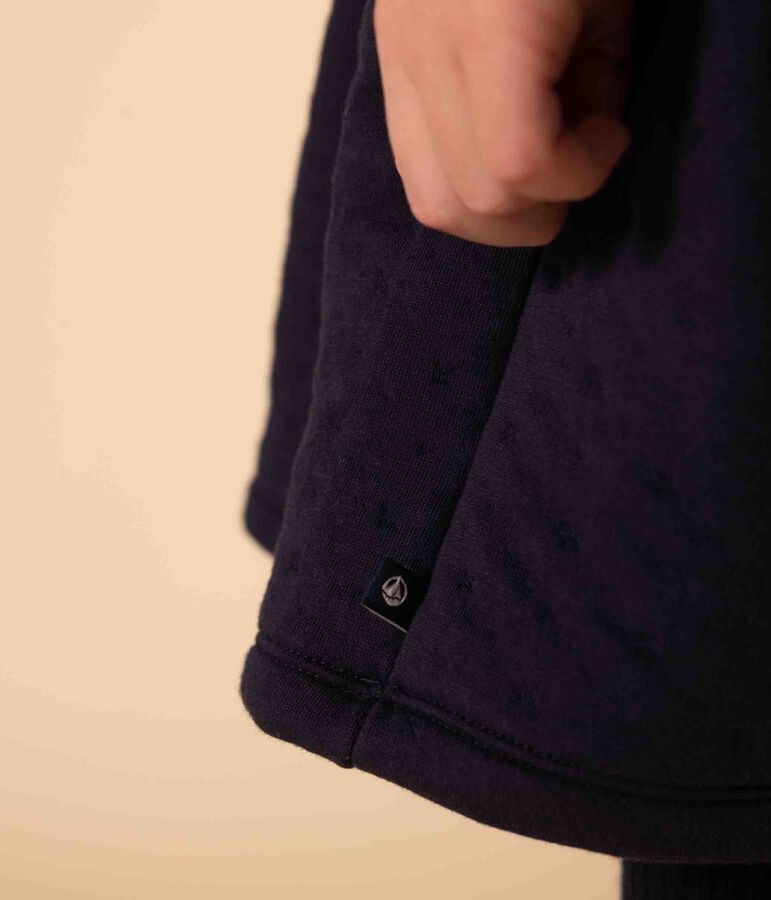 Lang&auml;rmeliges Kinderkleid f&uuml;r M&auml;dchen blau SMOKING