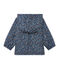 Bedruckter Baby-Mädchen-Anorak mit Kapuze blau SMOKING/weiss MULTICO